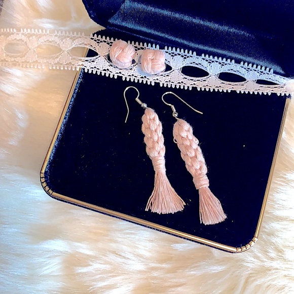 New »Soul Embellishments« Pretty in Pink 2pr Earring Set Handmade Hypoallergenic - Picture 7 of 16